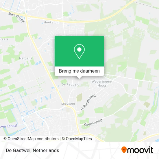 De Gastwei kaart