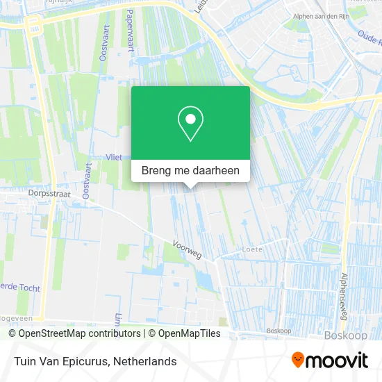 Tuin Van Epicurus kaart