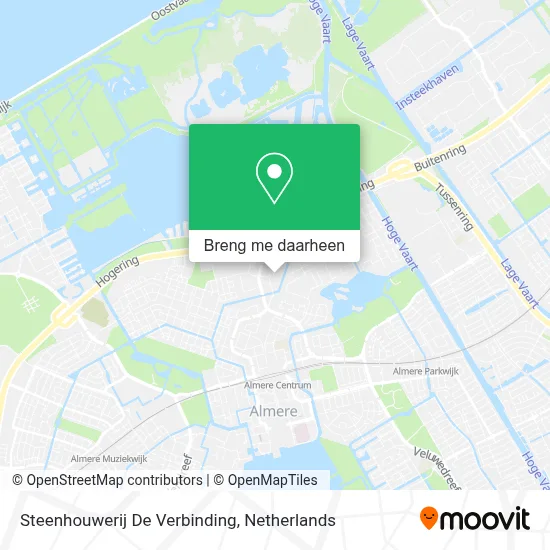 Steenhouwerij De Verbinding kaart
