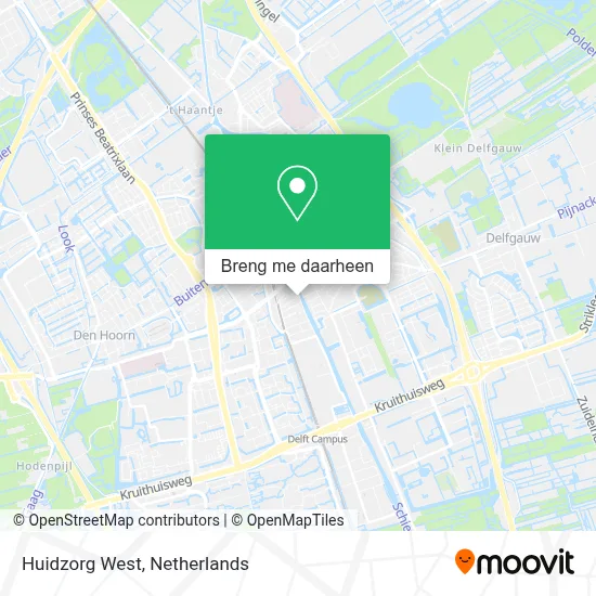 Huidzorg West kaart
