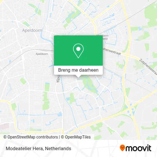 Modeatelier Hera kaart