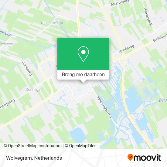Wolvegram kaart