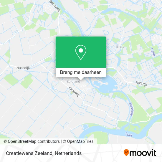 Creatiewens Zeeland kaart