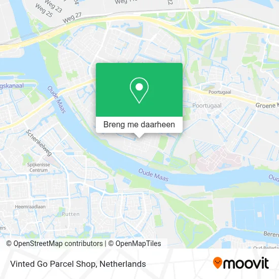 Vinted Go Parcel Shop kaart