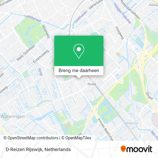 D-Reizen Rijswijk kaart