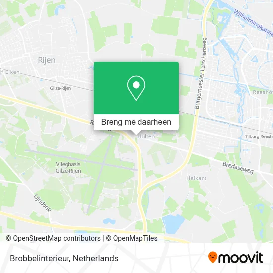 Brobbelinterieur kaart