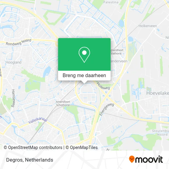 Degros kaart