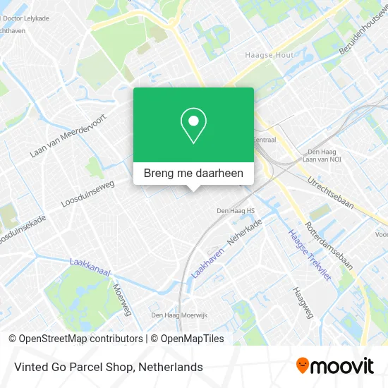 Vinted Go Parcel Shop kaart
