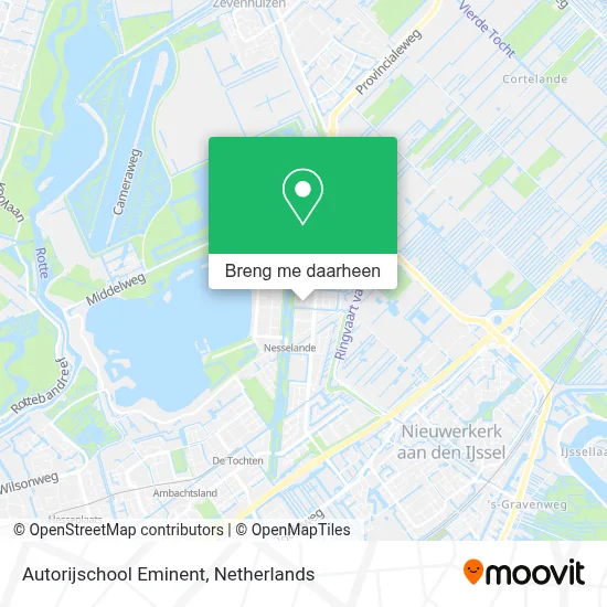 Autorijschool Eminent kaart
