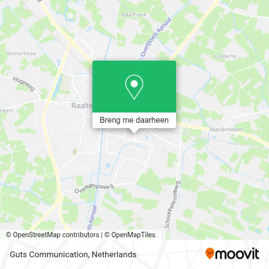 Guts Communication kaart