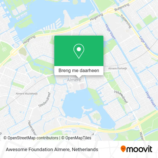 Awesome Foundation Almere kaart