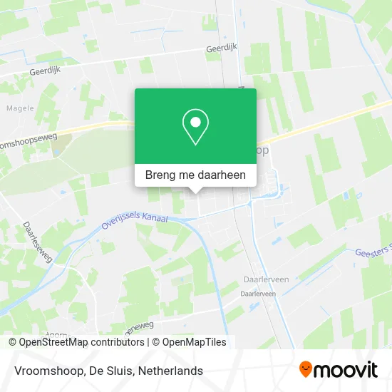 Vroomshoop, De Sluis kaart