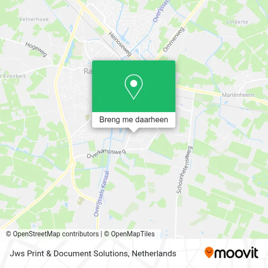 Jws Print & Document Solutions kaart
