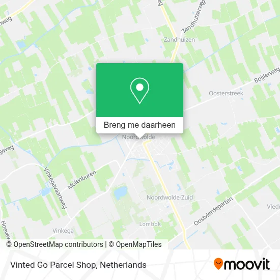 Vinted Go Parcel Shop kaart