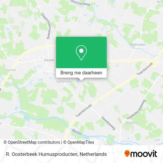 R. Oosterbeek Humusproducten kaart