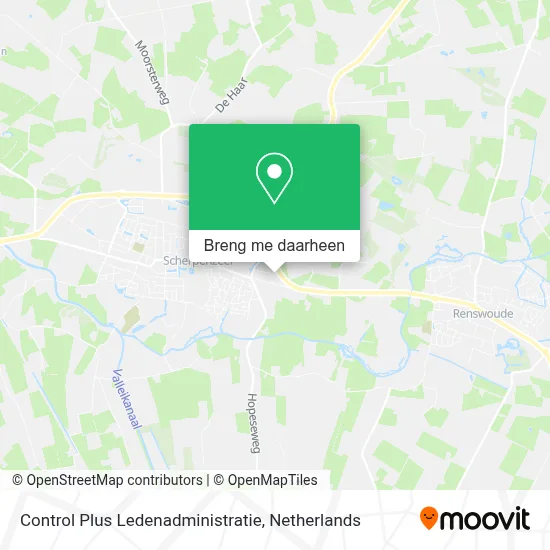 Control Plus Ledenadministratie kaart