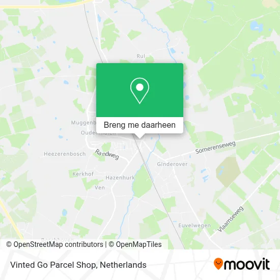 Vinted Go Parcel Shop kaart