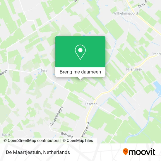 De Maartjestuin kaart