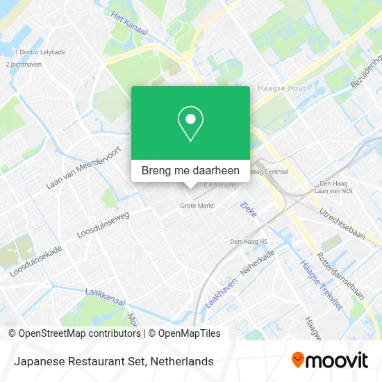 Japanese Restaurant Set kaart