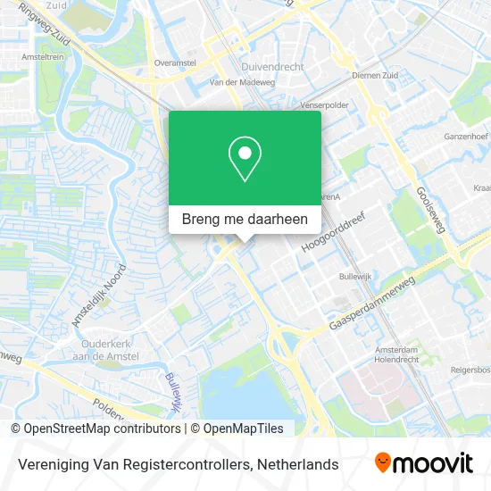 Vereniging Van Registercontrollers kaart