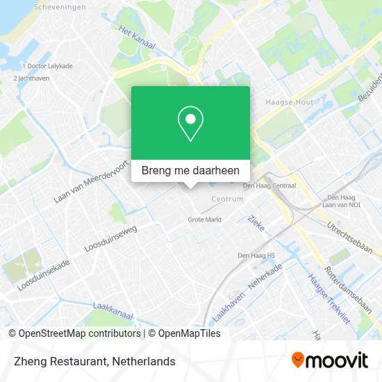 Zheng Restaurant kaart