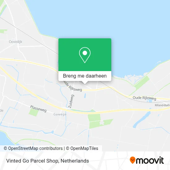 Vinted Go Parcel Shop kaart