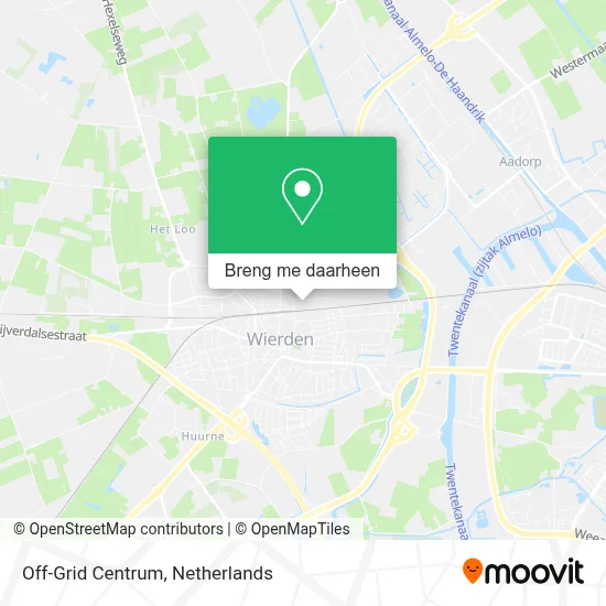Off-Grid Centrum kaart