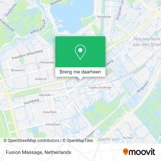 Fusion Massage kaart