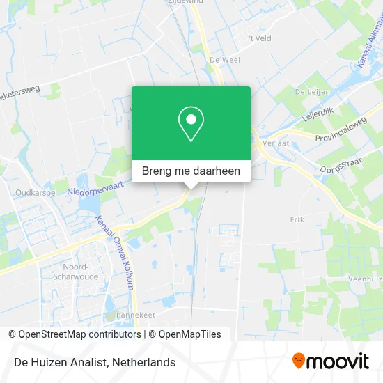 De Huizen Analist kaart