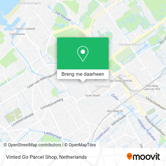 Vinted Go Parcel Shop kaart