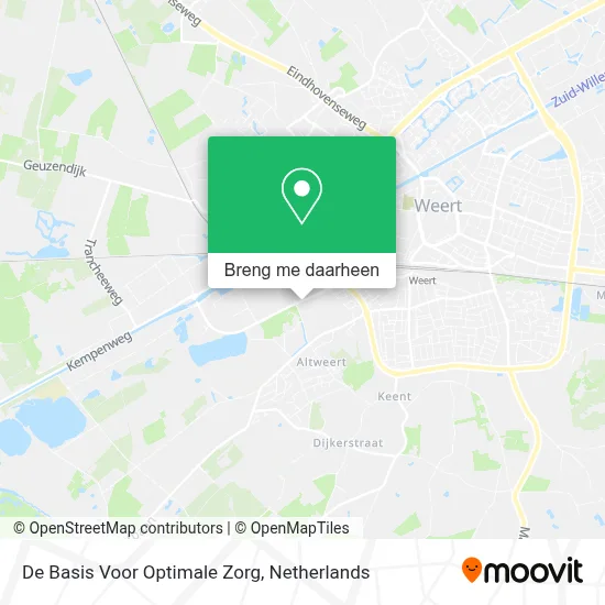 De Basis Voor Optimale Zorg kaart