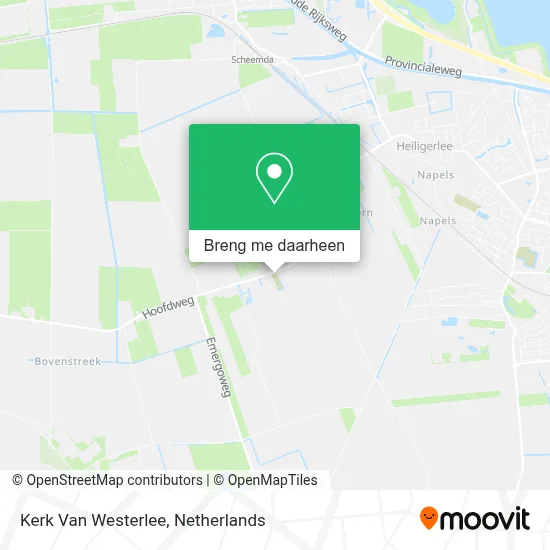 Kerk Van Westerlee kaart