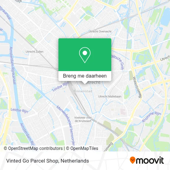Vinted Go Parcel Shop kaart