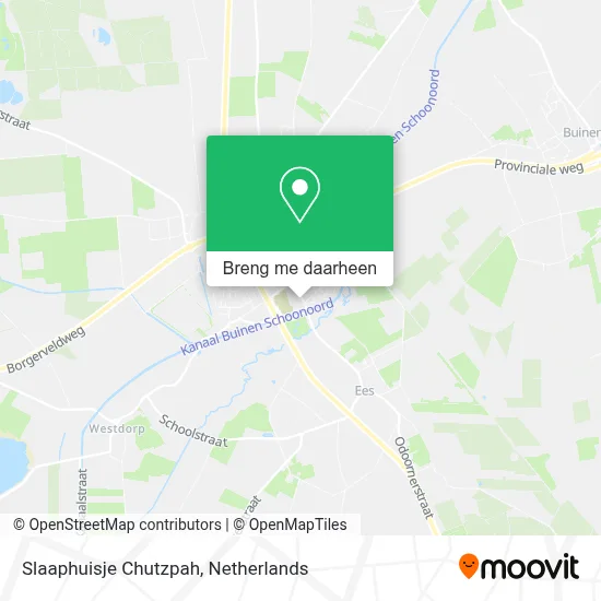 Slaaphuisje Chutzpah kaart