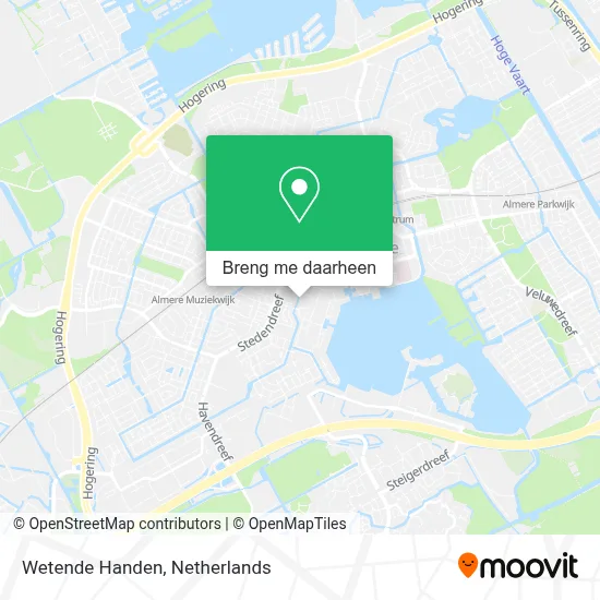 Wetende Handen kaart