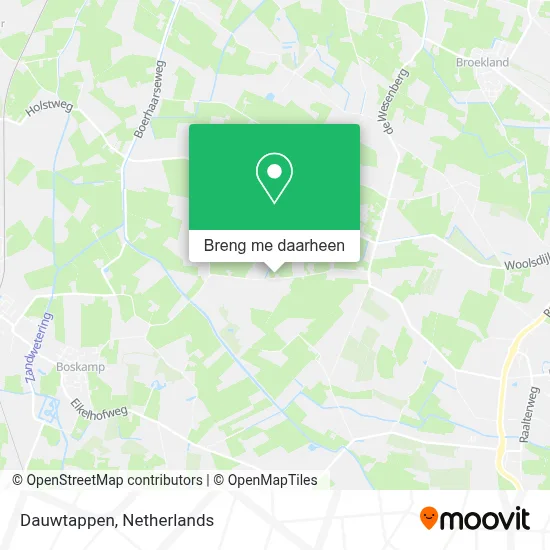 Dauwtappen kaart