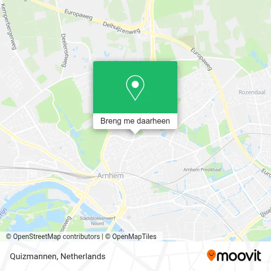 Quizmannen kaart