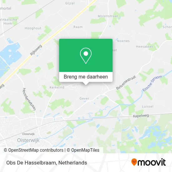 Obs De Hasselbraam kaart