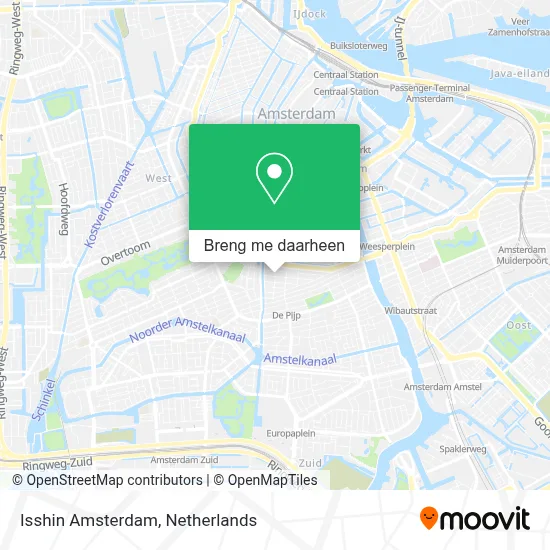 Isshin Amsterdam kaart