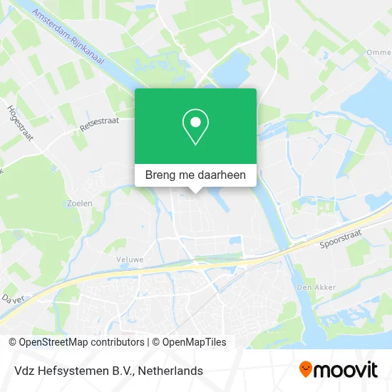 Vdz Hefsystemen B.V. kaart