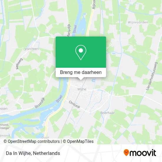 Da In Wijhe kaart