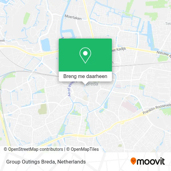 Group Outings Breda kaart