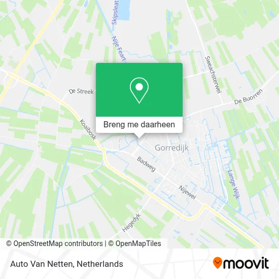 Auto Van Netten kaart