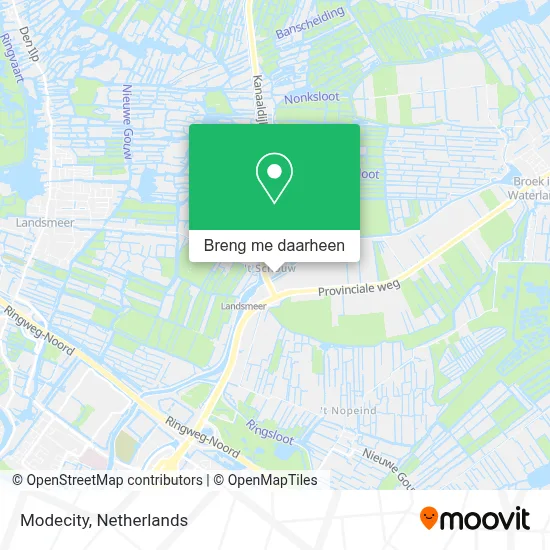 Modecity kaart