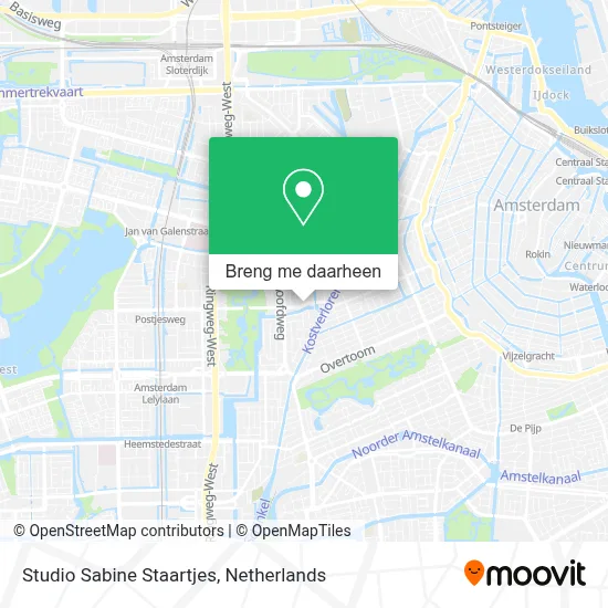 Studio Sabine Staartjes kaart