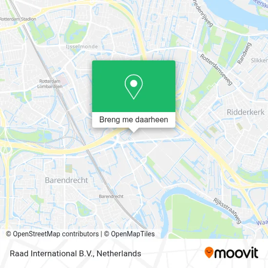 Raad International B.V. kaart