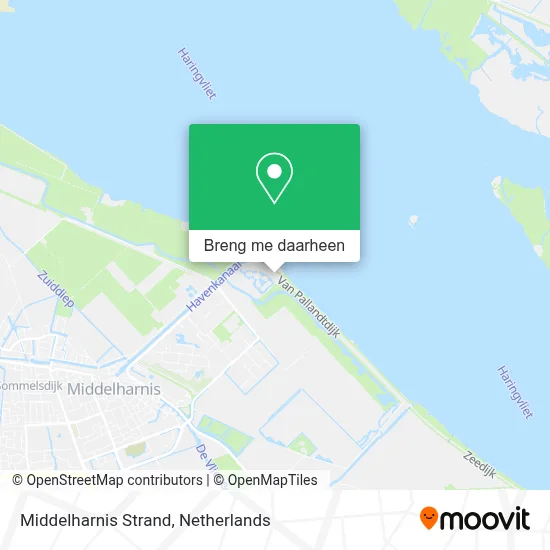 Middelharnis Strand kaart