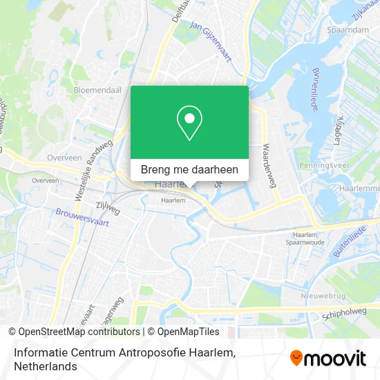 Informatie Centrum Antroposofie Haarlem kaart