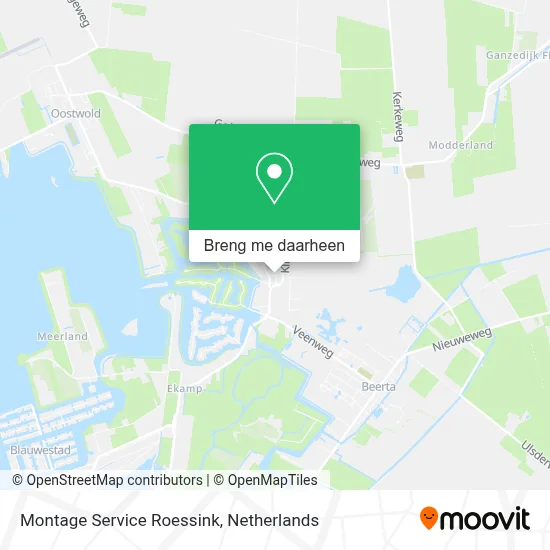 Montage Service Roessink kaart