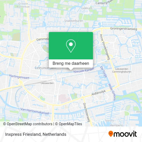 Inxpress Friesland kaart